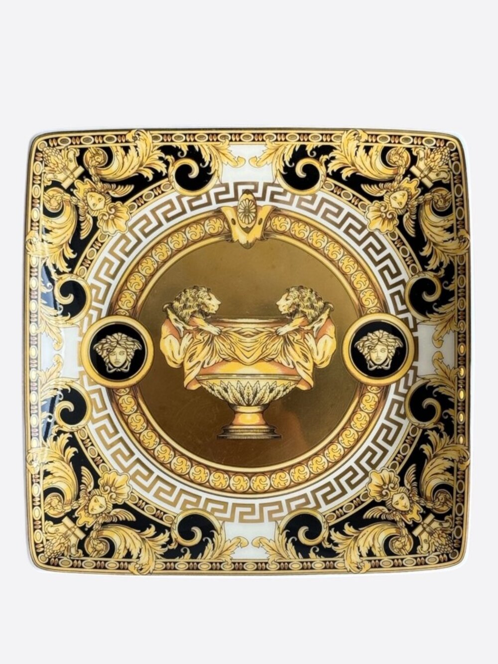 Versace White & Gold Prestige Gala Porcelain Valet Tray